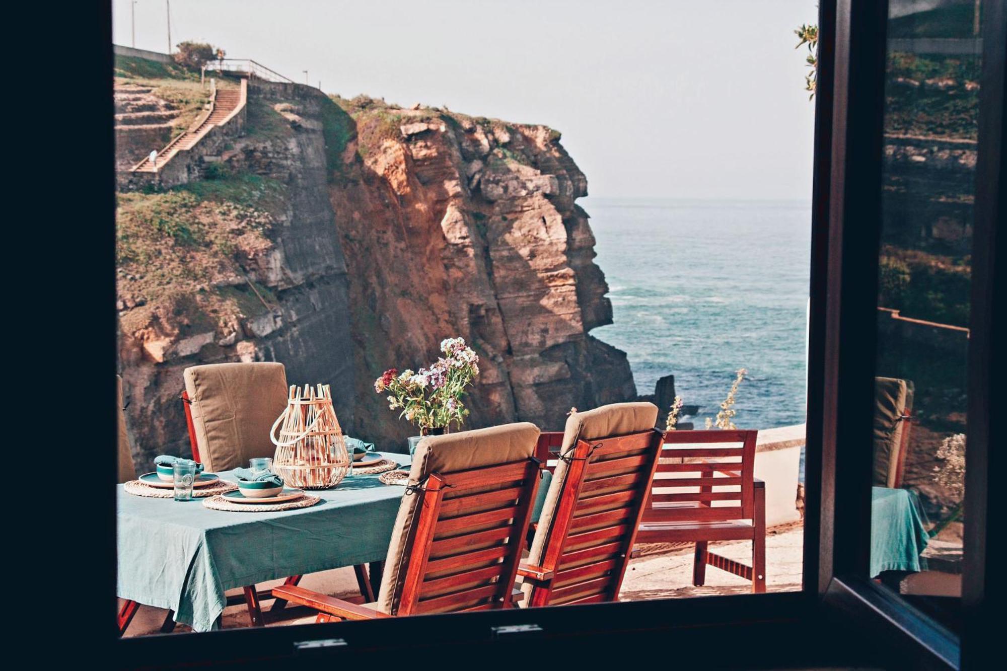 Um Lugar Ao Sol Beach House Azenhas Do Mar Sintra Extérieur photo